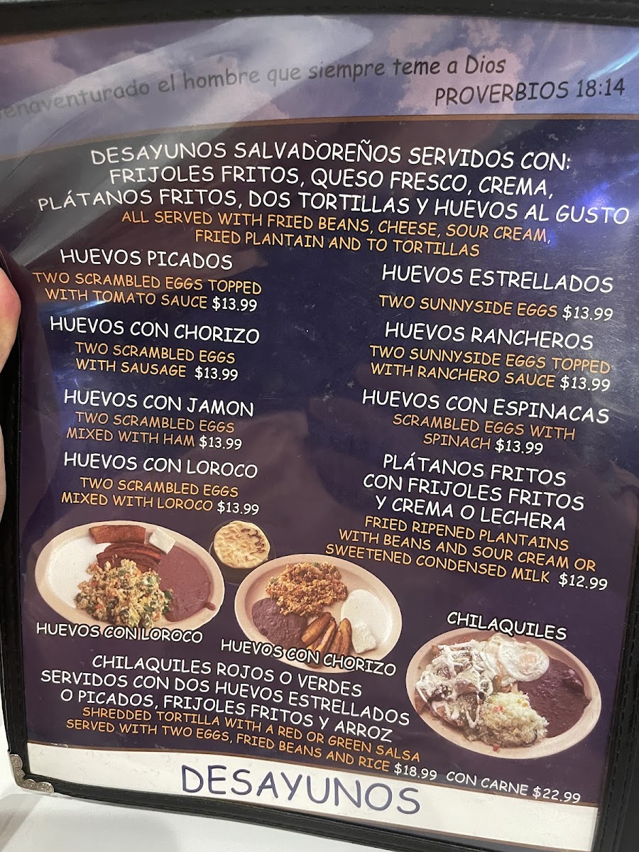 Pupusería & Restaurant El Águila Menu - Image 2