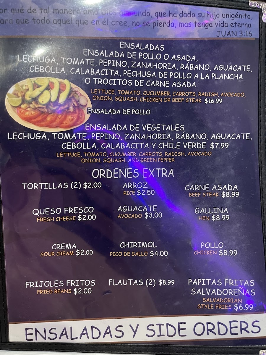 Pupusería & Restaurant El Águila Menu - Image 4